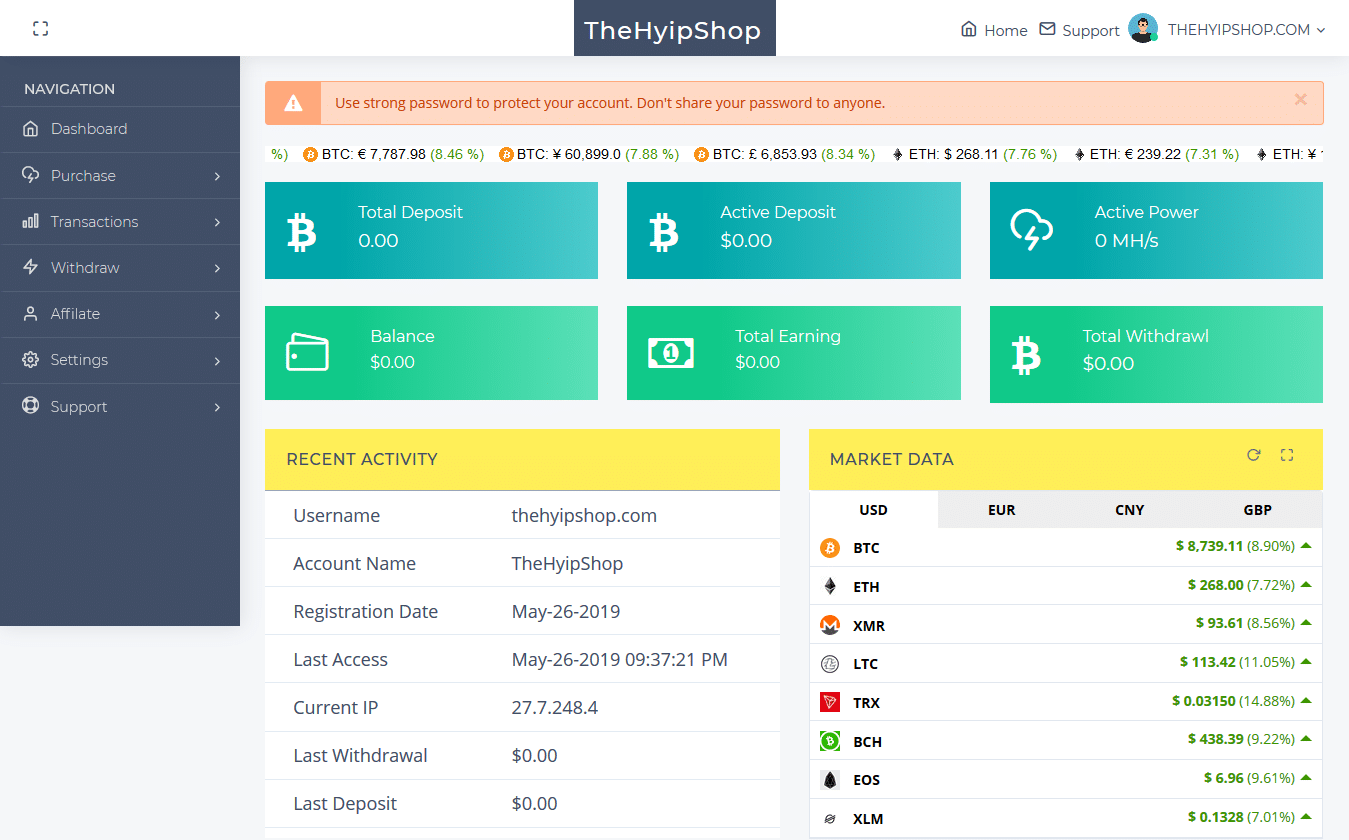 Advanced Bitcoin Altcoin Mining Script Latest Version | TheHyipShop