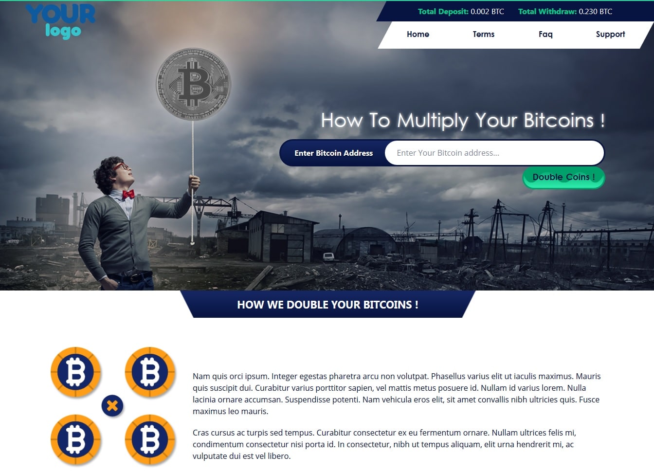 Bitcoin Altcoin Investment Doubler Script Custom Desgined