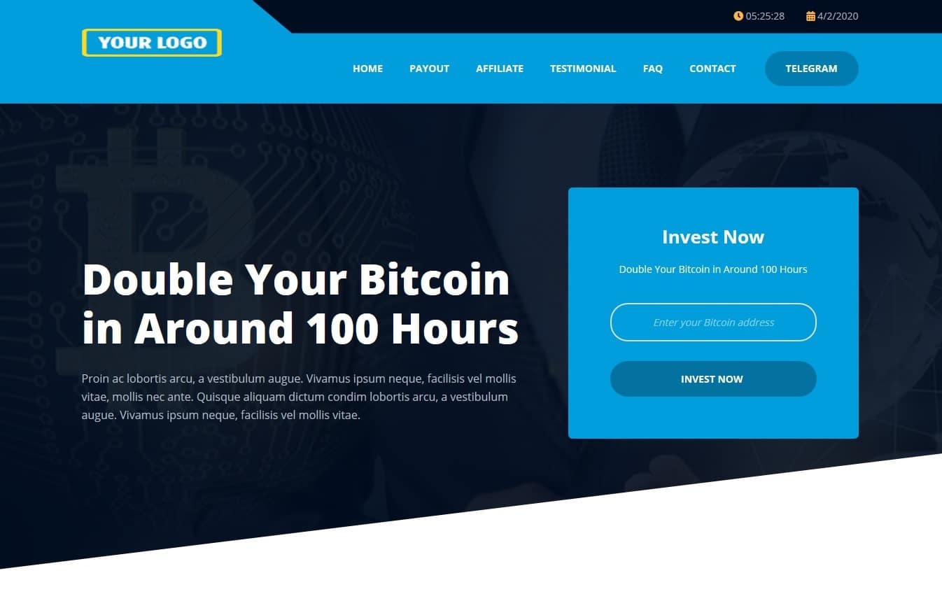 Bitcoin Doubler Script And Doubler Template S04 Custom Latest Versiom