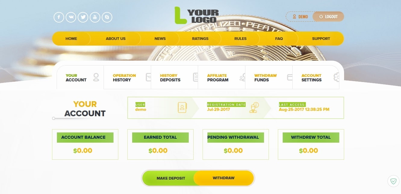 Bitcoin Investment Hyip Manager Pro Script Latest Version