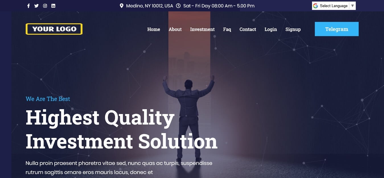 Bitcoin Investment Hyip Script Premium Design 3 Dark Version Mode