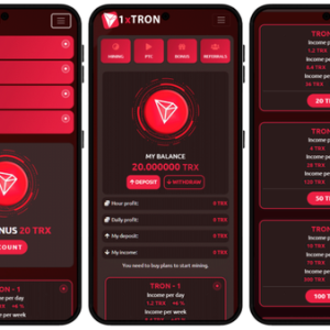Hyip MINING 1XTRON TRX FastCore php Script