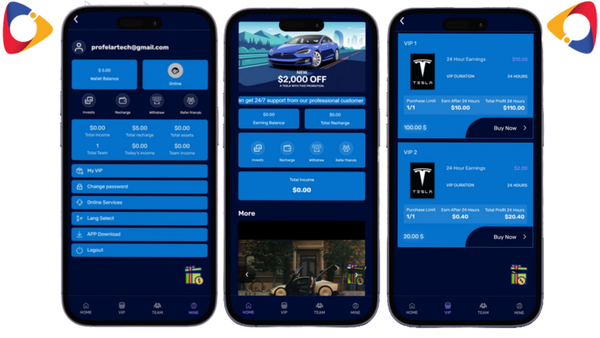 Hyip TESLA VIP INVEST Php Script