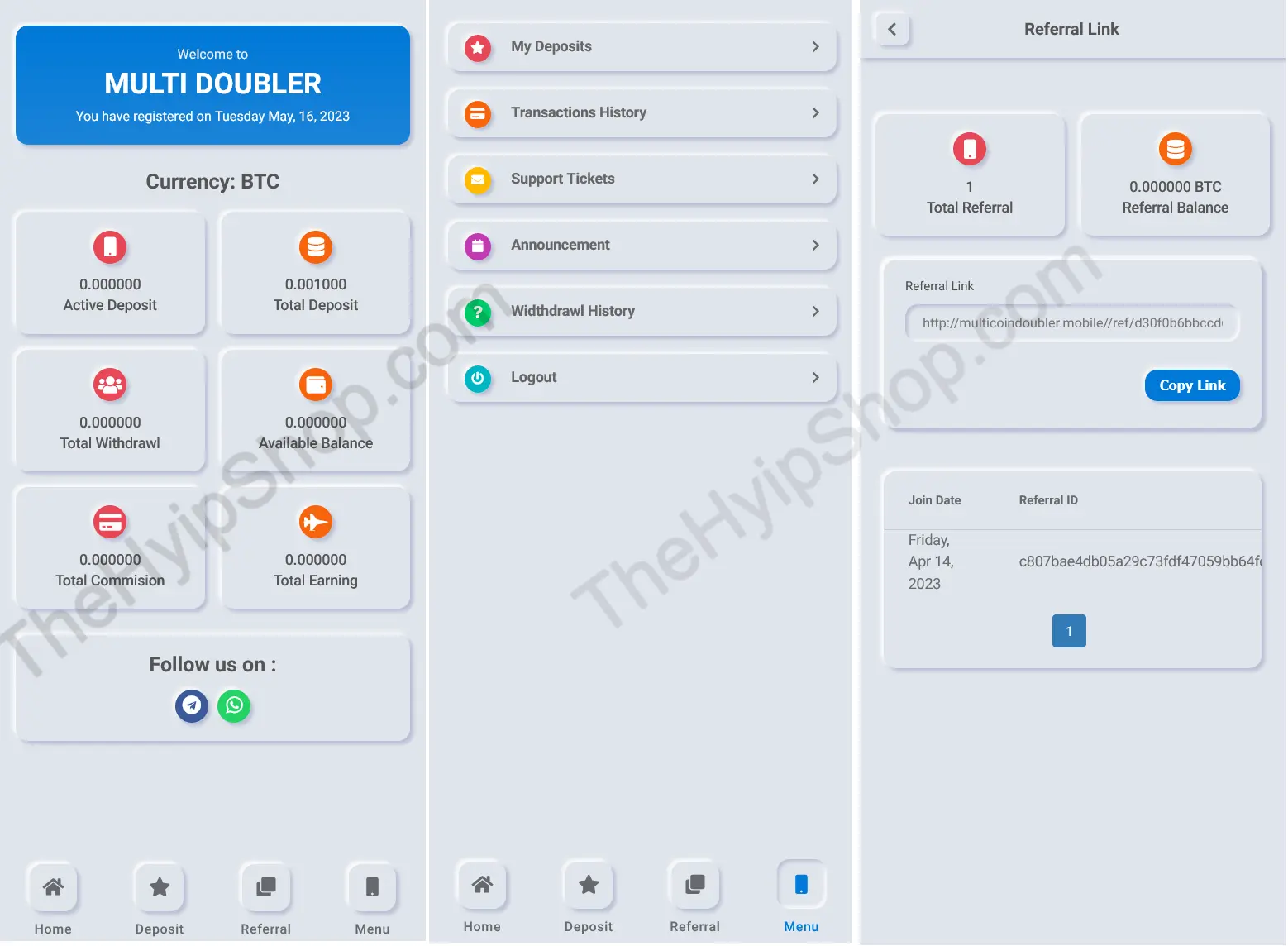 MultiCoin Crypto Doubler Script Mobile Version