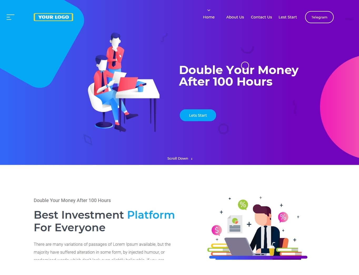 MultiCoin Doubler Script With Premium Template MDT03 | TheHyipShop
