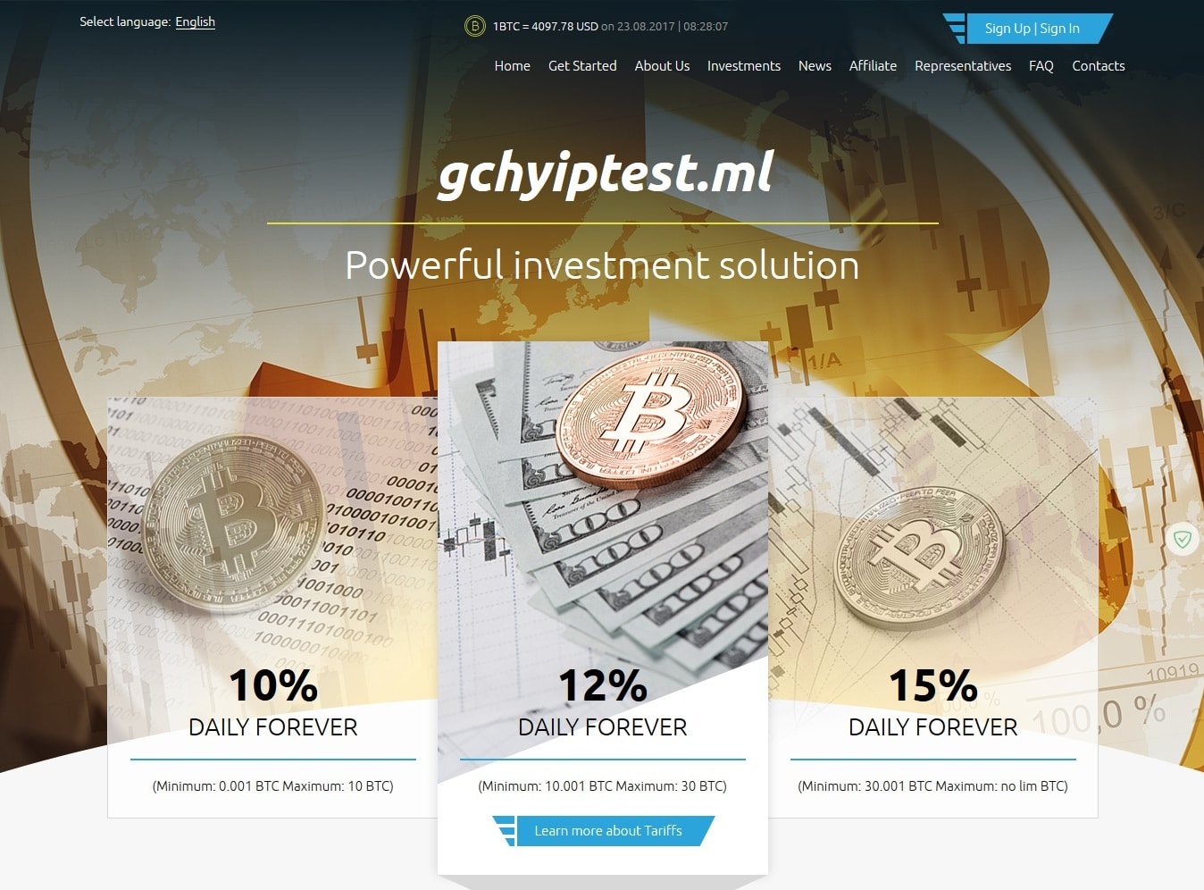 Premium Bitcoin Hyip Script Latest Version With Automatic Payouts