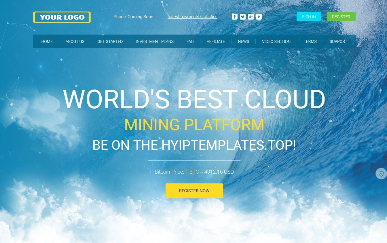Premium Bitcoin Hyip Script With Mining Theme V2 | Bitcoin Mining Script